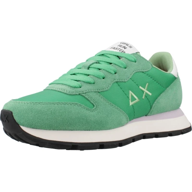SUN68 Ally Solid Nylon, Women's Sneakers, Meadow Green, 5 UK