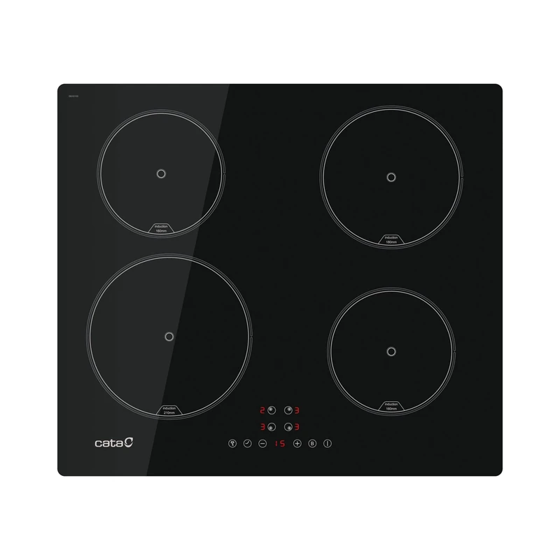 CATA Induction Plate IB-6324E2 4 Cooking Areas Touch Control 9 Levels Adjustable Power Lock Safety Timer Black