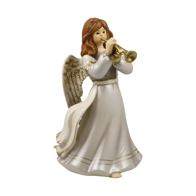 Angel Figurine Devotional Trumpet Player - Gloria Christmas