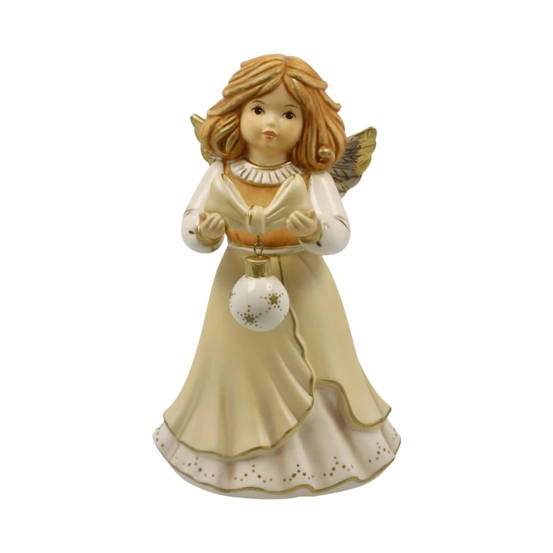 Goebel Angel Figurine My Most Beautiful Christmas Bauble Champagne Heaven Messenger Christmas