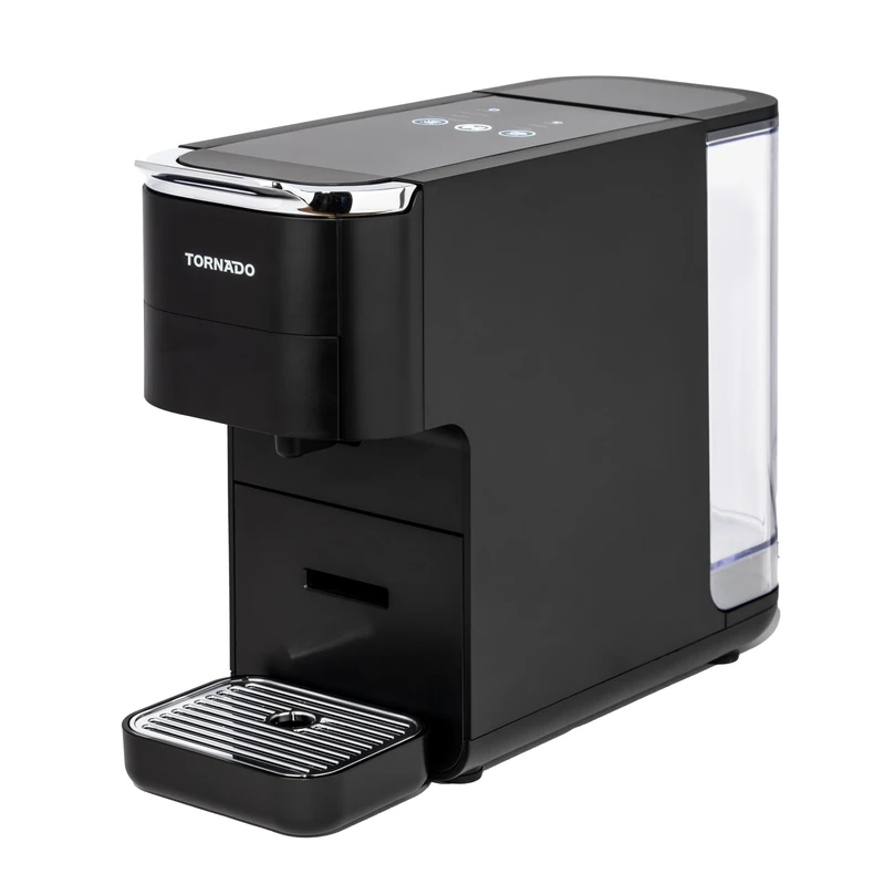 Tornado LA TCM7042-GS MACHINE À CAFÉ 5-EN-1, COMPATIBLE NESPRESSO, DOLCE GUSTO, LAVAZZA BLUE, ESE ET CAFÉ MOULU, 20 BARS, 1,5 L