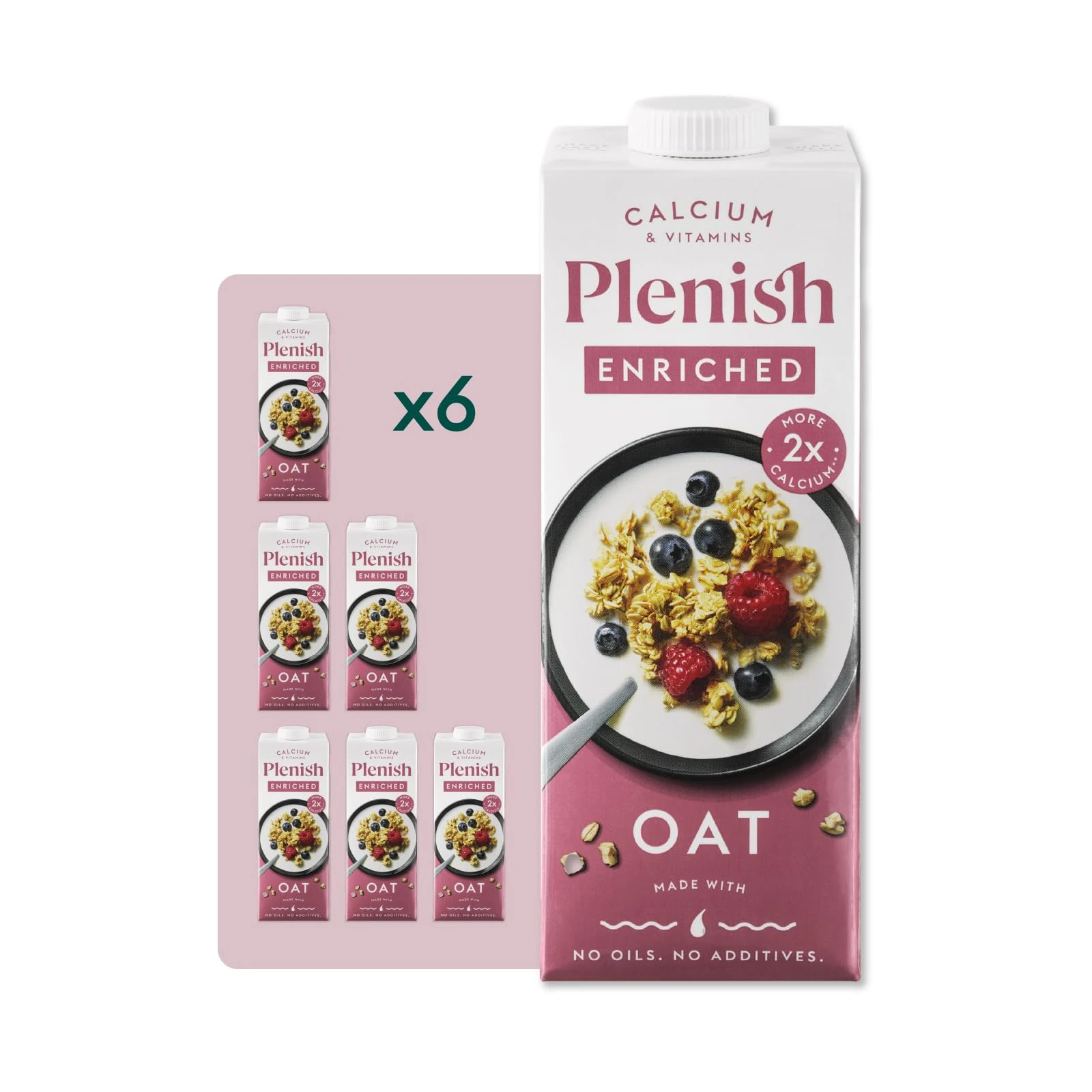 Plenish Organic Enriched Oat Milk 1L (Pack of 6)