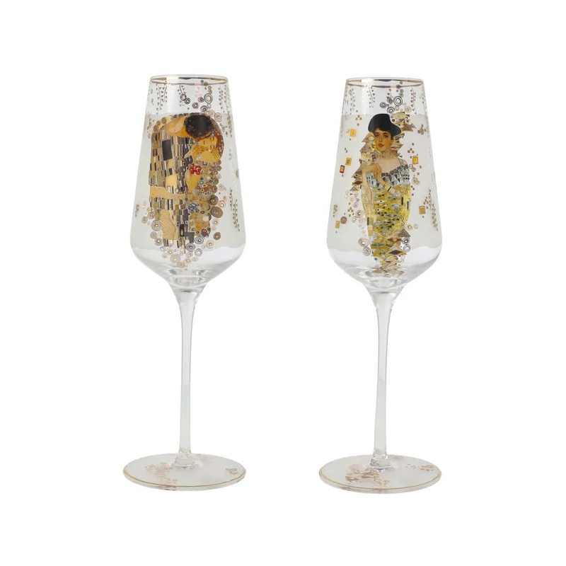 Champagne Glass Gustav Klimt - Adele & the Kiss Artis Orbis