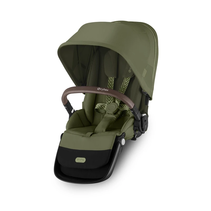 CYBEX Gold Seat Unit for Gazelle S and e-Gazelle S Pushchairs, from Birth to Approx. 4 Years, Moss Green
