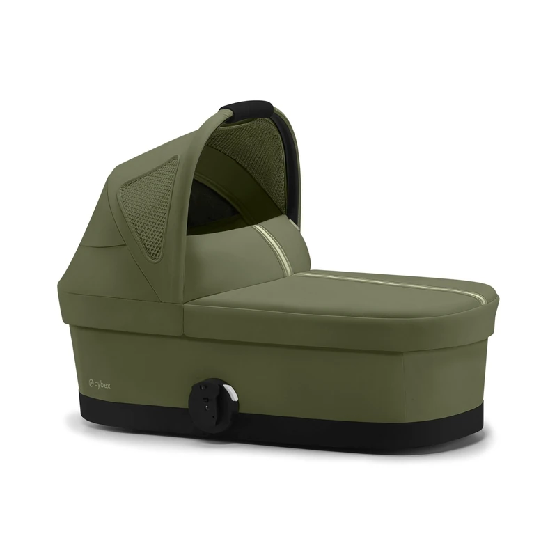 Cybex Cot S Gold Carrycot - Moss Green-Khaki PU1