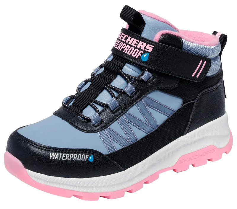 Skechers Girls' Storm Blazer Arctic Mass, Black, 2.5 UK Child