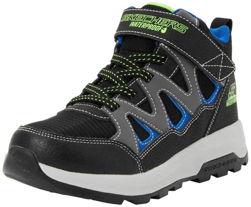 Skechers Boys' Storm Blazer Drizzle Squad, Black, 10.5 UK Child