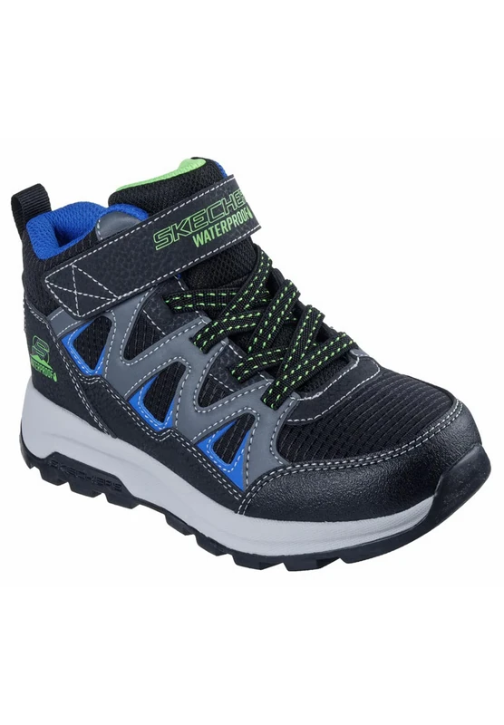 Skechers Boy's Storm Blazer Drizzle Squad Sneakers, Black & Blue Synthetic/Black Textile/Charco, 10 UK Child - Image 1