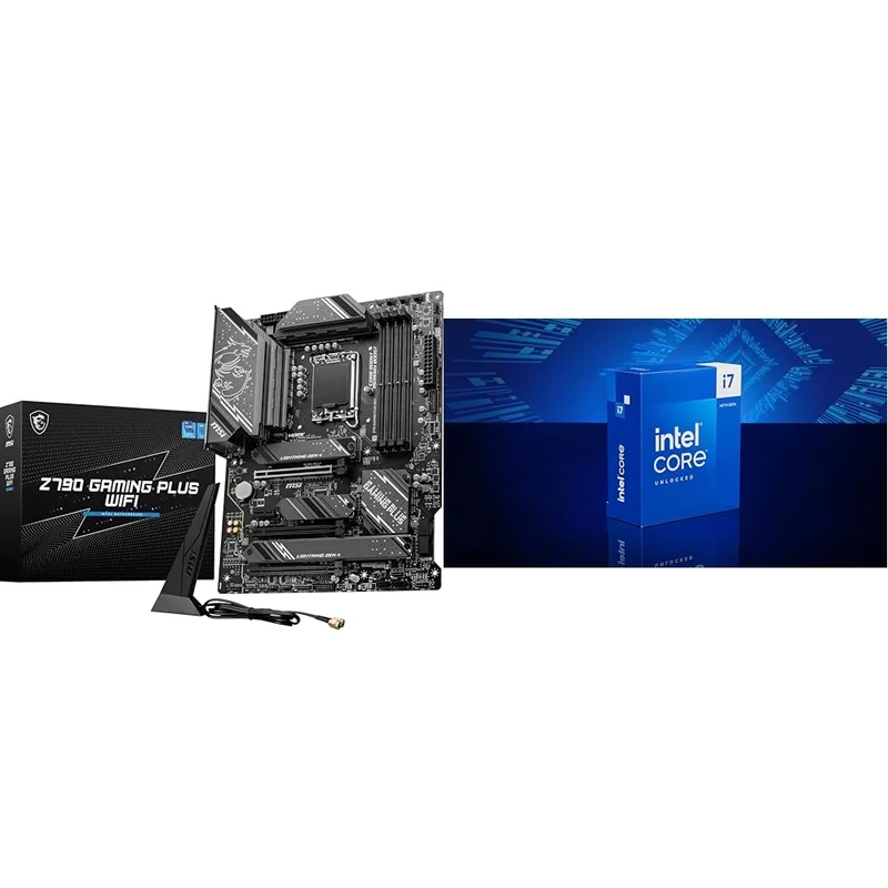 MSI Z790 GAMING PLUS WIFI Motherboard + Intel® Core™ i7-14700K Desktop Processor 20 cores