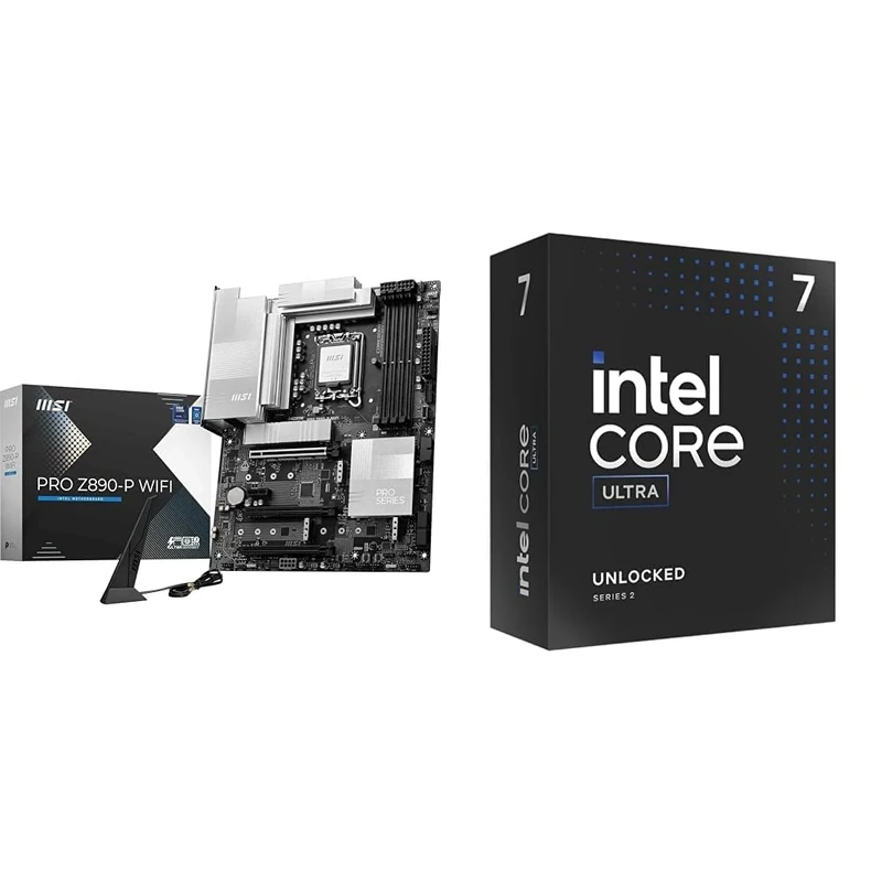 MSI PRO Z890-P WIFI Motherboard + Intel® Core™ Ultra 7 Desktop Processor 265K 20 cores