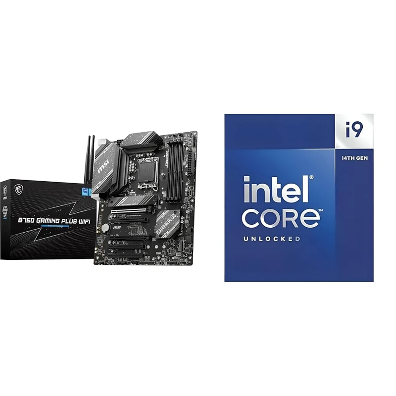 MSI B760 GAMING PLUS WIFI Motherboard + Intel® Core™ i9-14900K Desktop Processor 24 cores