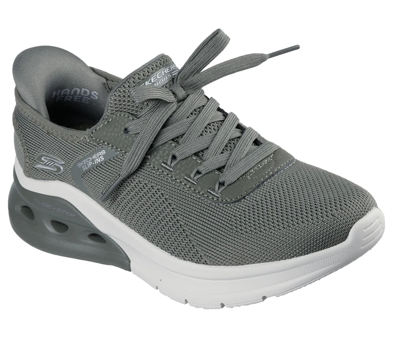 Skechers Women's Bobs Arc Waves 2.0 Now It Sneaker, Olive Engineered Knit, 3 UK