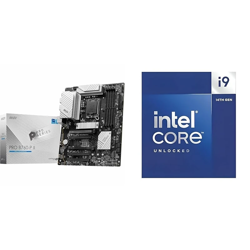MSI PRO B760-P II Motherboard + Intel® Core™ i9-14900K Desktop Processor 24 cores