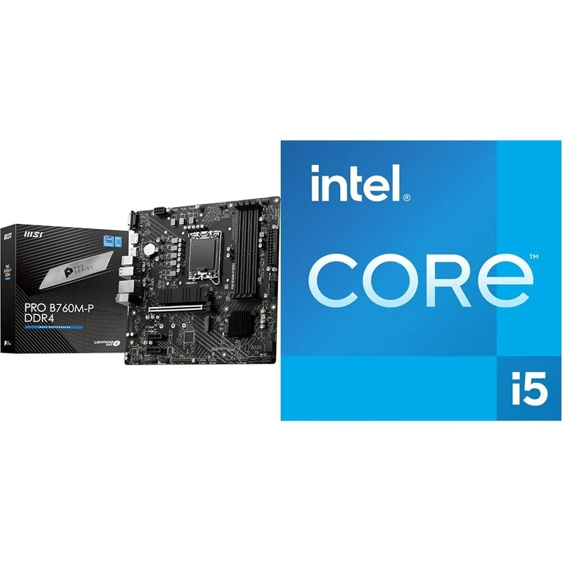 MSI PRO B760M-P DDR4 Motherboard + Intel® Core™ i5-14600K Desktop Processor 14 cores