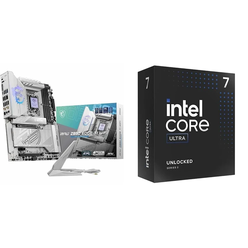 MSI MPG Z890 EDGE TI WIFI Motherboard + Intel® Core™ Ultra 7 Desktop Processor 265K 20 cores