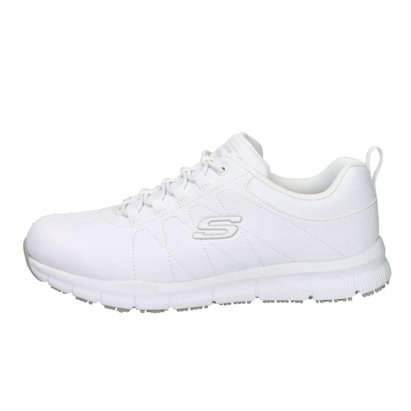 Skechers Women's Nampa Beja Work Shoes, White Synthetic, 7 UK