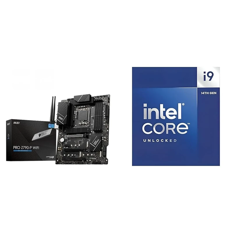 MSI PRO Z790-P WIFI Motherboard ATX - Supports Intel Core 12/13th Gen Processors + Intel® Core™ i9-14900K Desktop Processor 24 cores