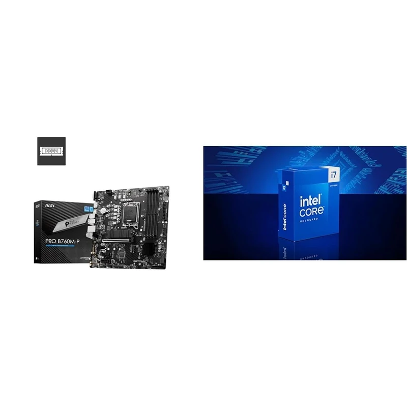 MSI PRO B760M-P Motherboard + Intel® Core™ i7-14700K Desktop Processor 20 cores