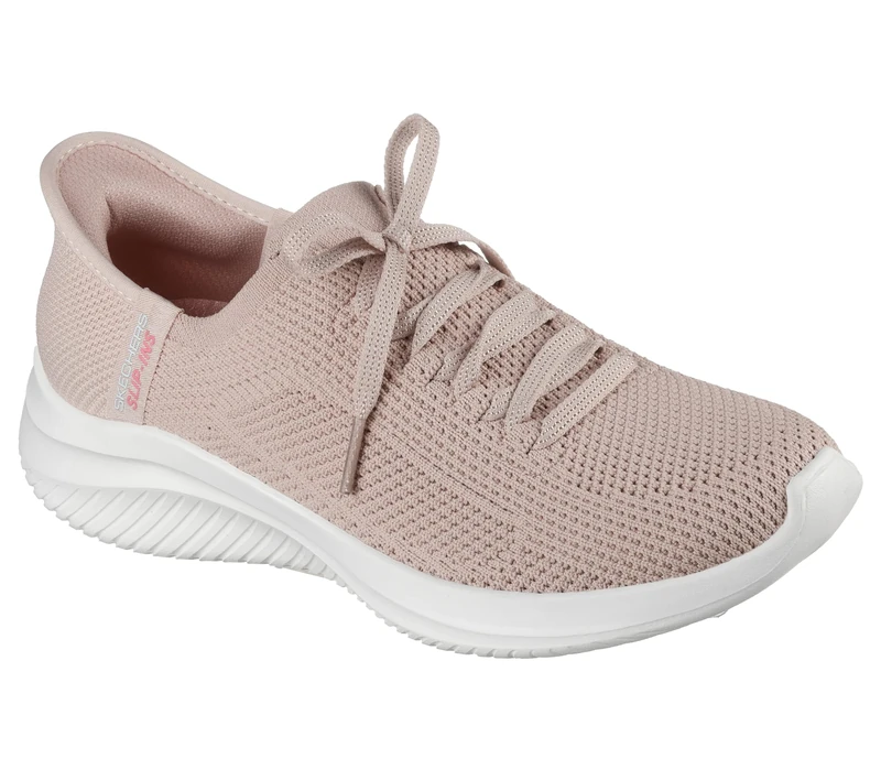 Skechers Women's Ultra Flex 3.0 Elevated Motion Slip-On Sneakers, Taupe Knit/Trim, 6.5 UK