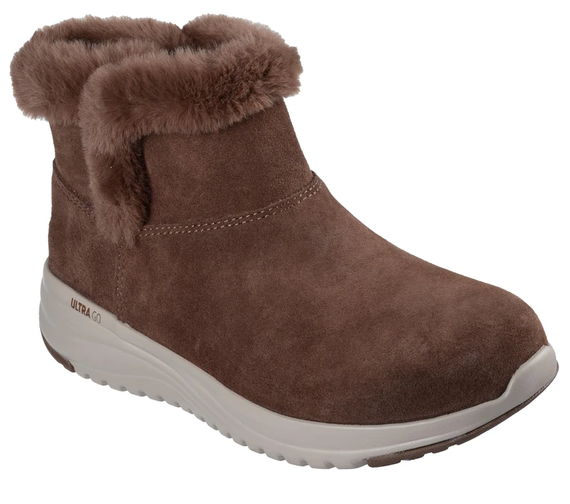 Skechers Women's On-The-Go Stellar Cozy Step Boots, Chocolate Suede, 6.5 UK