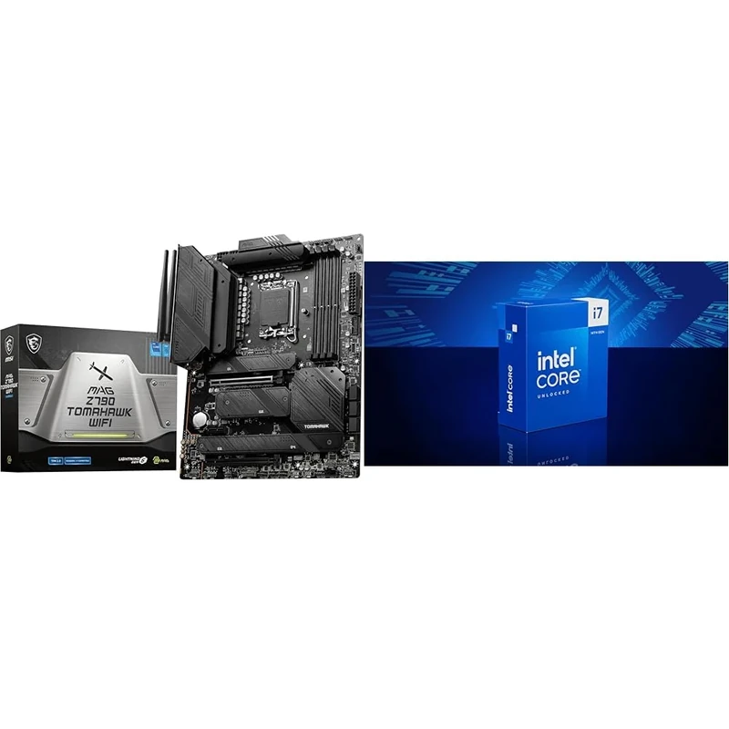 MSI MAG Z790 TOMAHAWK WIFI Motherboard ATX - Supports Intel Core 12/13th Gen Processors + Intel® Core™ i7-14700K Desktop Processor 20 cores