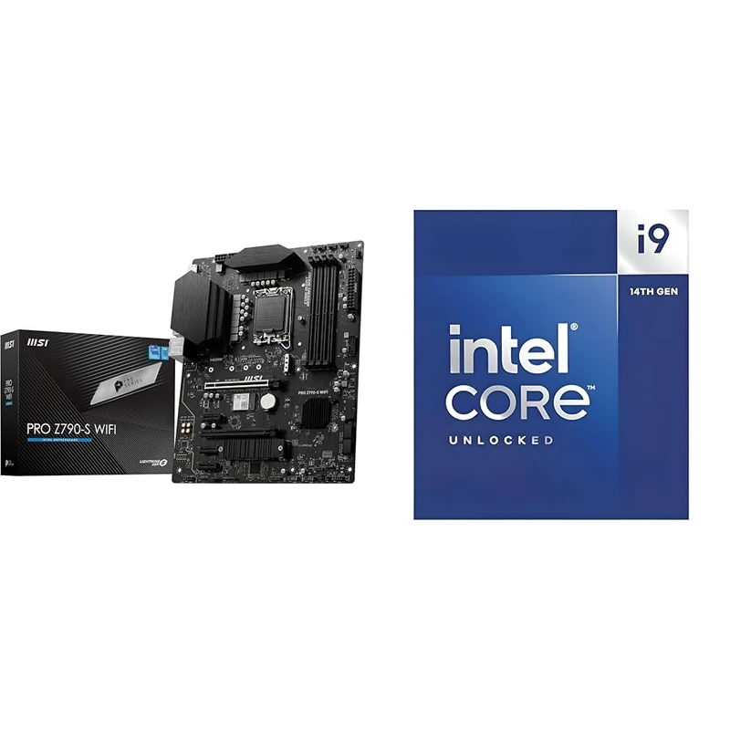 MSI PRO Z790-S WIFI Motherboard + Intel® Core™ i9-14900K Desktop Processor 24 cores