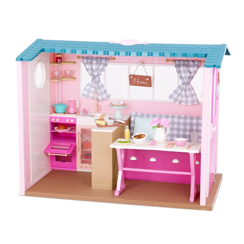Our Generation – 18-Inch Doll Accessories – Dollhouse Playset – Furniture, Play Food & Animal Sounds – Pretend Play 3+ Years – Country House