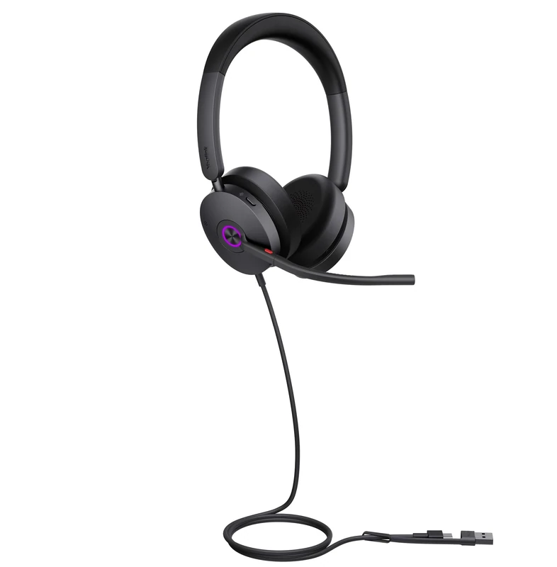 Yealink UH48 Dual Teams USB-C/A - wired stereo headset certified for Microsoft Teams