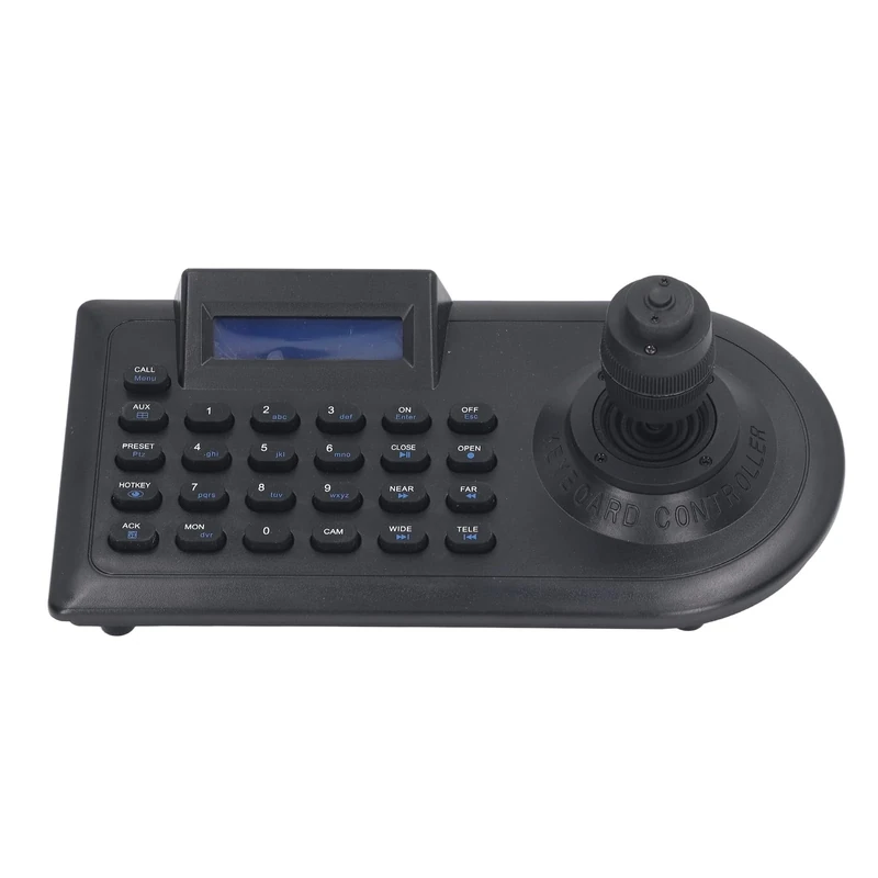 Joystick Analog PTZ Camera Keyboard 4D Joystick PTZ Speed Dome Camera Controller LCD for Surveillance ABS Material (28cm*14cm*12cm) - Image 1