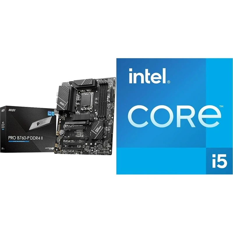 MSI PRO B760-P DDR4 II Motherboard + Intel® Core™ i5-14600K Desktop Processor 14 cores