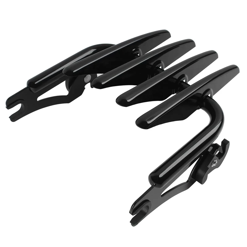 H RUO Stealth Luggage Rack,Black Detachable Luggage Rack Compatible with Harley Davidson Street Glide Road Glide Road King Electra Glide Ultra Limited 2009-2024