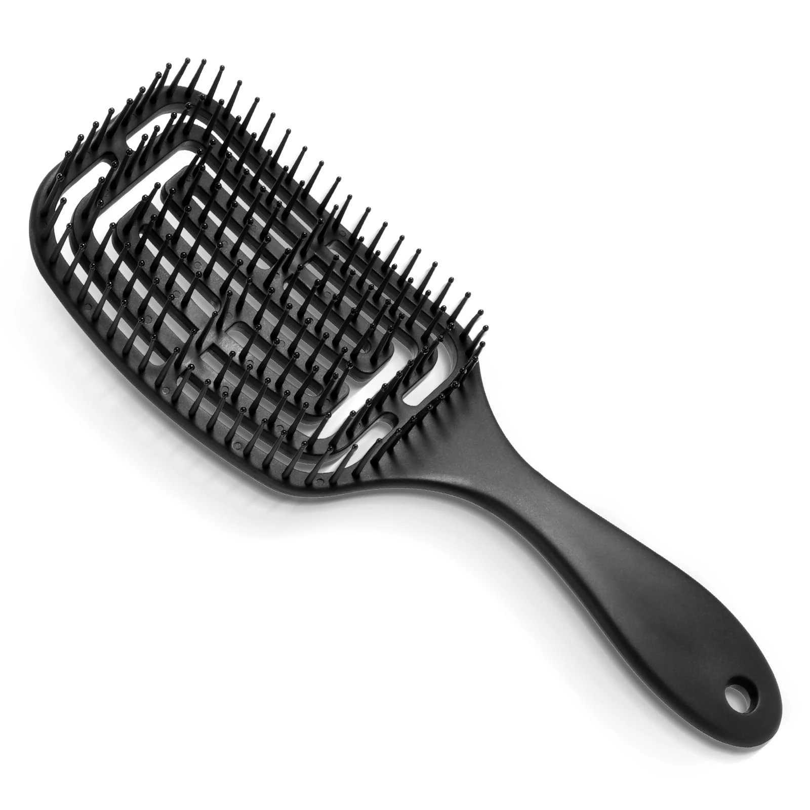 Brencco Detangle Hair Brush, Hairbrush Professional Curved Ventilation, Hair Brush for for Straight, Curly & Wet Hair, Comb for Women/Men/Children