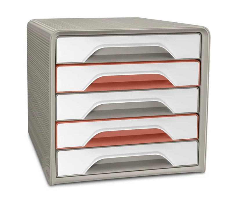CEP Smoove TerraNova TerraNova TerraNova 5 Drawer Organiser File Unit White Sand - Image 1
