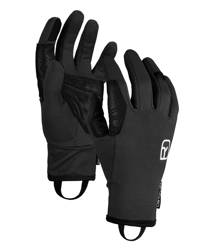 ORTOVOX FLEECE LIGHT GLOVE W, 56359, black raven, M