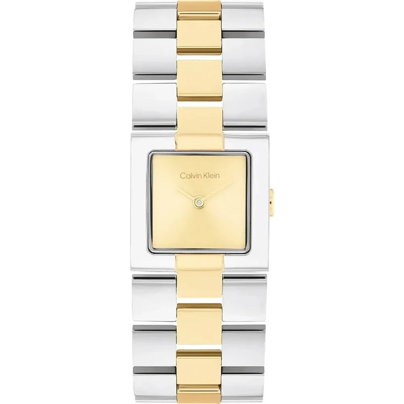 Calvin Klein Two Hand Quartz Movement Watch for Women CK Meridian Collection with Two-Tone Stainless Steel Bracelet - 25100115 - Image 1