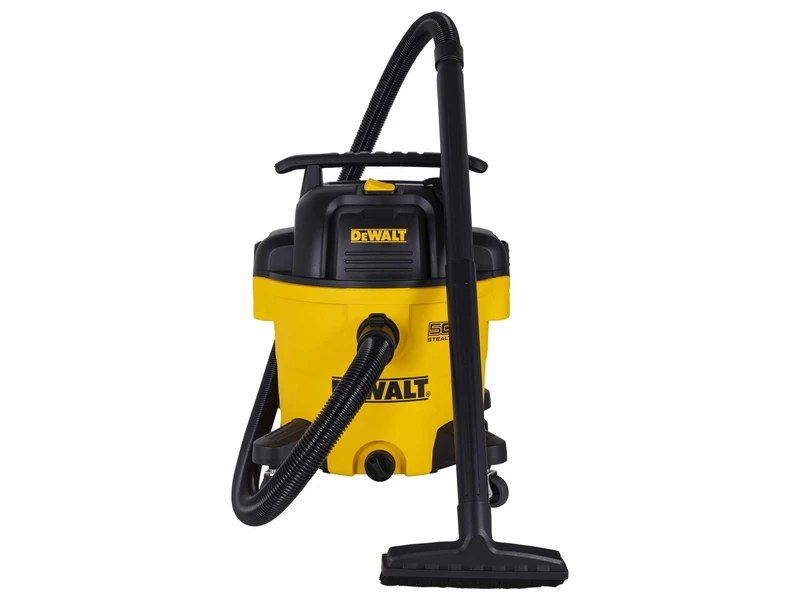 DEWALT DXV34P-QTA Wet & Dry Vacuum with Stealthsonic quiet technology. Delivers less than 65 dba of noise to allow for conversations and no need for hearing protection. Its powerful motor generates 18