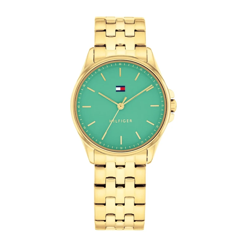 Tommy Hilfiger Three Hand Quartz Movement Watch for Women with Gold Colored Stainless Steel Bracelet - 1782774
