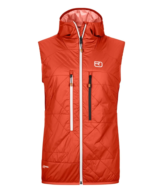 ORTOVOX SWISSWOOL PIZ BOÈ VEST W, 61532, sunset orange, S