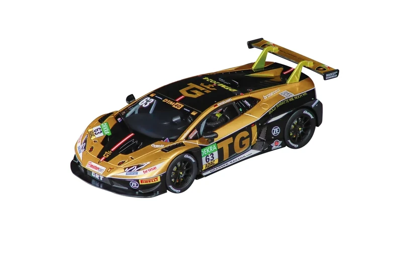 Carrera Digital 124 20023986 Lamborghini Huracán GT3 Evo2 GRT Grasser Racing, No.63 DTM 2024 1:24 Scale Slot Car With Working Front, Rear & Brake Lights I Suitable For Ages 10 Years+