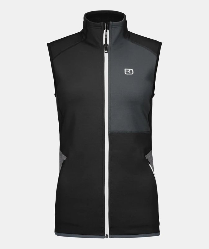ORTOVOX FLEECE VEST W, 86978, black raven, S