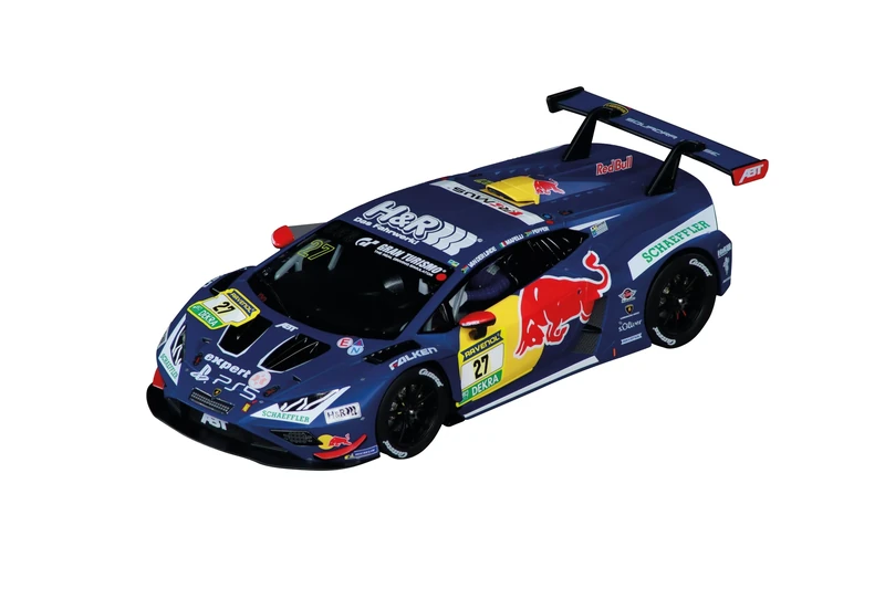 Carrera Digital 124 20023985 Lamborghini Huracán GT3 Evo2 Abt-Sportsline, No.27 1:24 Scale Slot Car With Working Front, Rear & Brake Lights I Suitable For Ages 10 Years+