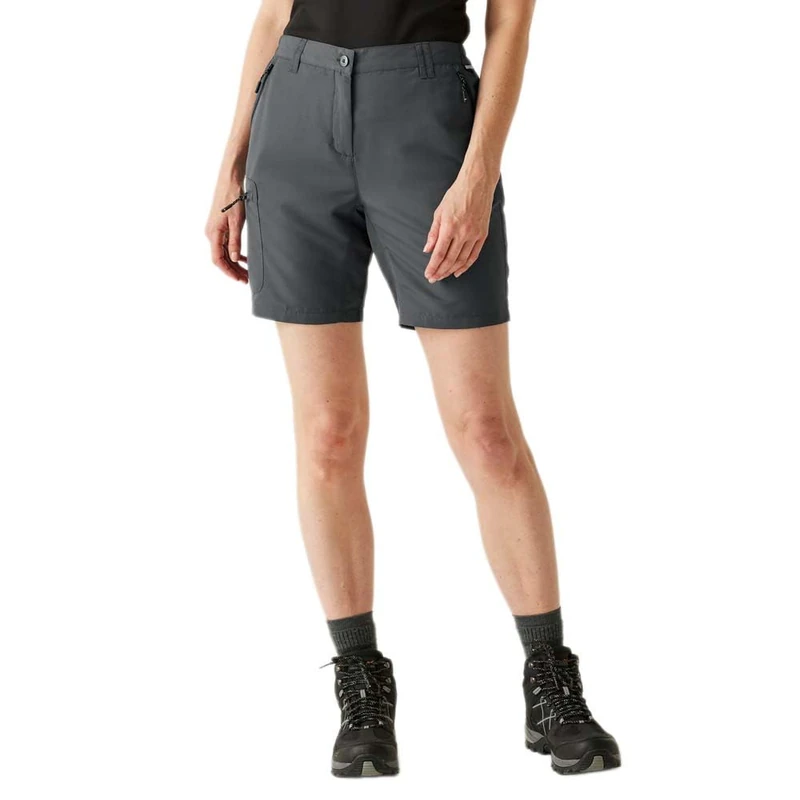 Regatta Womens Chaska III Walking Shorts Water Repellent Hiking Seal Grey