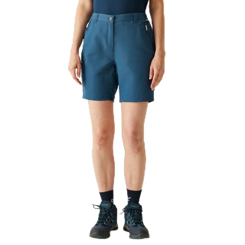 Regatta Womens Chaska III Walking Shorts Water Repellent Hiking Dark Denim
