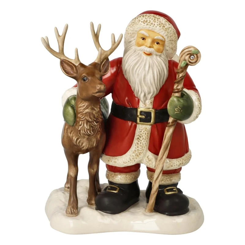 Goebel Santa and the King of the Forest Christmas Figurine - Image 1