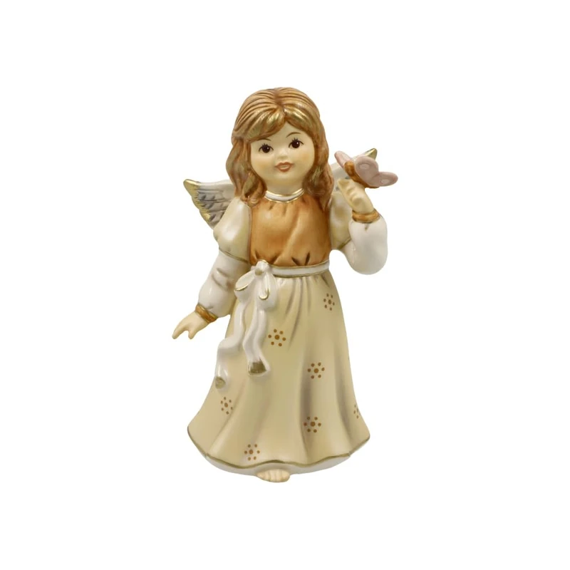 Goebel Angel Figurine Your Travel Companion Champagne Heavenly Messenger Christmas - Image 1