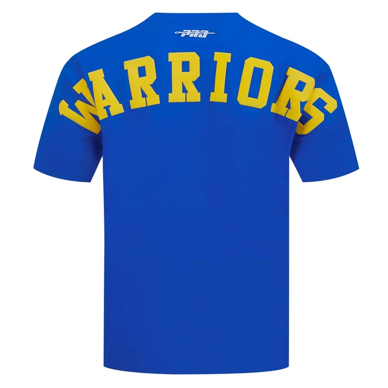Pro Standard Mens NBA Golden State Warriors Wingspan Short Sleeve Tee Royal Blue 2XL