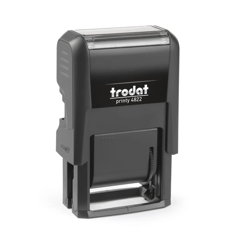 Trodat Printy 4822 4.0 Self-Inking Polinome Multi-Words Stamp with 12 Commercial and Administrative Texts in Italian, Black Colour Black Cartridge Included, Permanent Ink