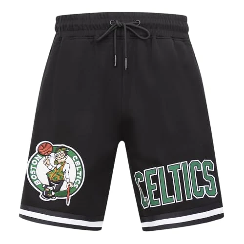 Pro Standard Mens NBA Boston Celtics Classic Chenille Athletic Short Black 3XL