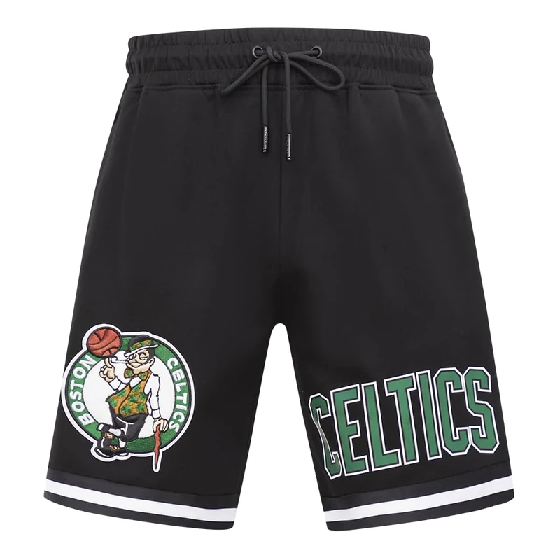 Pro Standard Mens NBA Boston Celtics Classic Chenille Athletic Short Black L