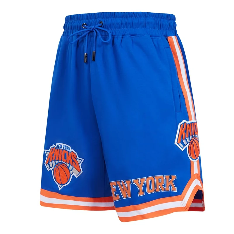Pro Standard Mens NBA New York Knicks Classic Chenille Athletic Short Royal Blue M